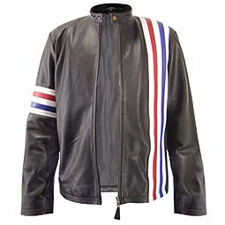 Striped Leather Jacket