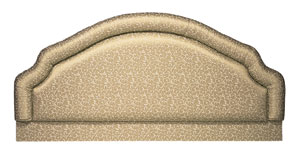 Stuart Jones- Bloomsbury- 2FT 6"Fabric /Damask Headboard