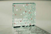 Say a stylish thank you to your bridesmaid on your big day, and present her with this gorgeous glass