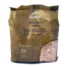Unbranded Suma Organic Barley Flakes - Pearl - 500g