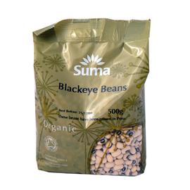 Unbranded Suma Organic Blackeye Beans - (dried) 500g