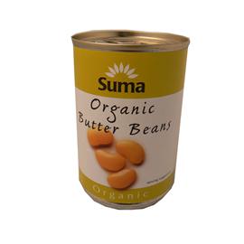 Unbranded Suma Organic Butter Beans - (can) 400g