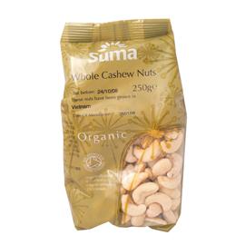Unbranded Suma Organic Cashews Whole - 250g