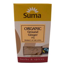 Unbranded Suma Organic Ground Ginger - 25g