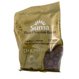 Unbranded Suma Organic Jumbo Raisins - Dark Chocolate - 125g