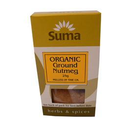 Unbranded Suma Organic Nutmeg Ground - 25g