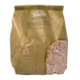 Unbranded Suma Organic Rye Flakes - 500g