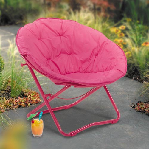 Comfortable and relaxing moon chairs are available in Pink and Blue and also in childrens sizes. Dim
