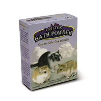 Critter Bath Powder is the all natural mountain pumice in a fine dust grade to keep your critter cle
