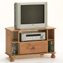 Sussex pine corner TV unit furniture