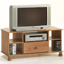 Sussex pine wide corner TV unit furniture