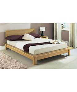 Sutton Oak Double Bedstead with Memory Mattress