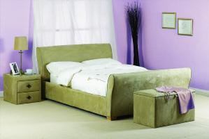 Sweet Dreams Laughton 4ft 6 Double Faux Suede Bed