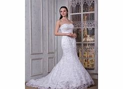 Unbranded Sweetheart Noble Wedding Dresses (Lace Satin
