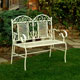 Unbranded Sweetheart Wrought Iron Two Seater Bench