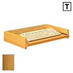 (T) Scandinavian Real Wood Veneer Optional Keyboard Extension For Corner Desk (NT247)-Teak