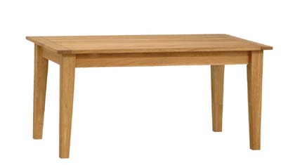 OAK TAPERED DINING TABLE 5FT 3IN x 3FT FROM THE CONNOISSEUR RANGE