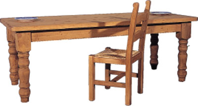 TABLE FARMHOUSE PREMIER THICK TOP 7FT