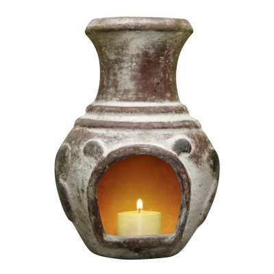 Unbranded Tabletop Chimnea with Vanilla Candle (Espana)
