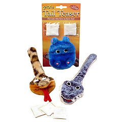 A fun range of rechargeable catnip toys.  These toys have a Velcro opening in their mouth to allow c