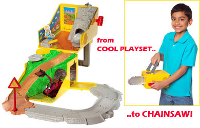 Open this 2 in 1 Bob the Builder playset! Double roleplay fun!