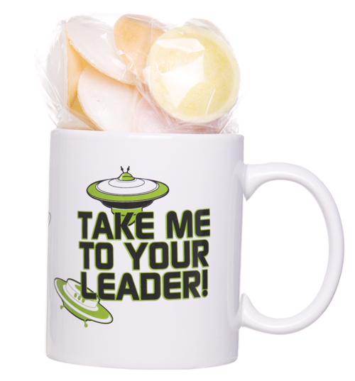Unbranded Take Me To Your Leader Mug And Retro Flying