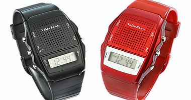 Much handier than a notepad and pen, this electronic watch will record someones phone number, an important memo, details of where youve parked your car or even a short shopping list. It records up to 10 seconds of sound and also has an optional daily