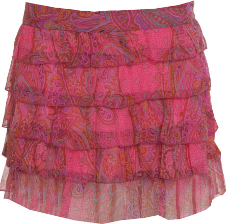 Unbranded Tammi paisley ruffle skirt