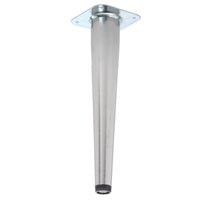 Tapered Furniture Leg Satin Silver Effect