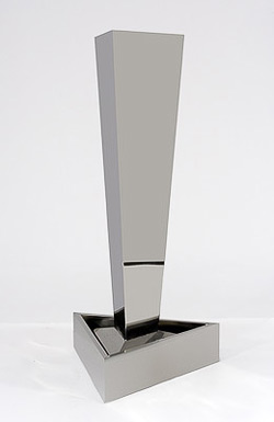Tapered Triangular Stainless Steel Water Feature
