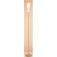 Slim elegant glass shade floor lamp gives soft dif