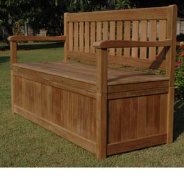 This 5ft storage bench is an ideal solution for storing garden accessories such as garden furniture 