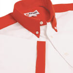 Teamwear`s Clubman is a crisp short sleeve white shirt with contrasting red coloured trim. Will guar