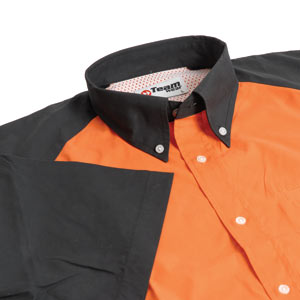 Teamwear Oval shirt is a welcome addition from Teamwear. This orange with black contrast rugby style