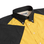 Teamwear Oval shirt is a welcome addition from Teamwear. This yellow with black contrast rugby style
