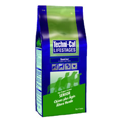 Techni-Cal Senior is formulated with 50 less fat than Techni-Cal Adult to help control weight in old