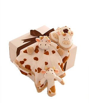 Unbranded Teddy Bear - Cow Gift Set A