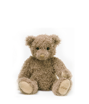 Filip is a very soft traditional looking teddy bear with greyish brown shaggy fur. Size 33 cmMachine