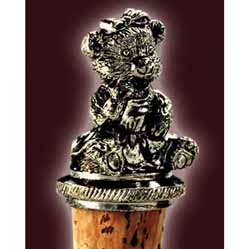 This really is a gift with difference. A little teddy bear wine bottle stopper