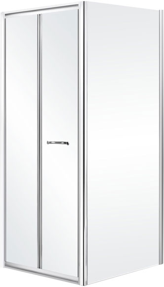 Unbranded Tempeste Bi-fold Shower Enclosure 76x90 (Door