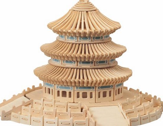 Unbranded Temple of Heaven - Woodcraft Construction Kit- Quay