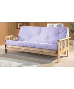 Tennessee Natural Futon with Lilac Mattress