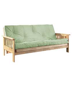 Tennessee Natural Futon with Sage Mattress