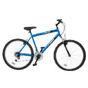 This mens Terrain Yukon 26 bike comes with front and rear brakes as well as steel front suspension. 