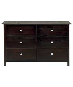 Unbranded Thames 3   3 Chest of Drawers - Chocolate