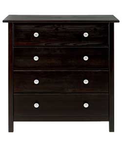 Unbranded Thames 4 Drawer Chest - Chocolate