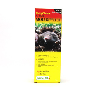 Repel moles and other burrowing rodents from your garden without harming them with Sonic Mole Repell