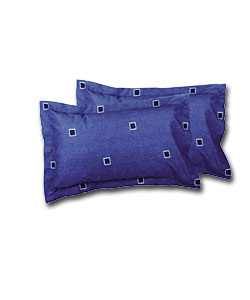 The Century Collection Oxford Pillowcase - Blue.