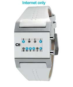 Unbranded The One Kerala Trance Ladies White Binary Watch