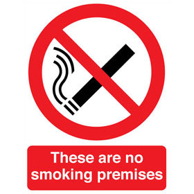 Unbranded These are no smoking premises